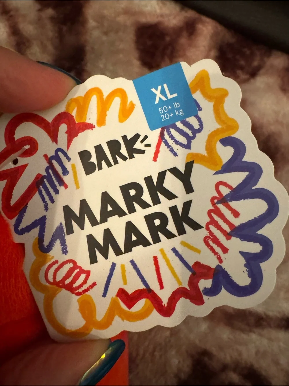 Bark Box XL Marky Mark fire hydrant with rope tug NEW